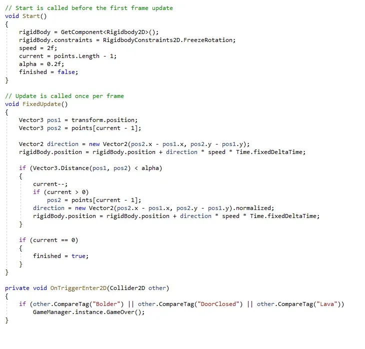 Mirror self behavior code