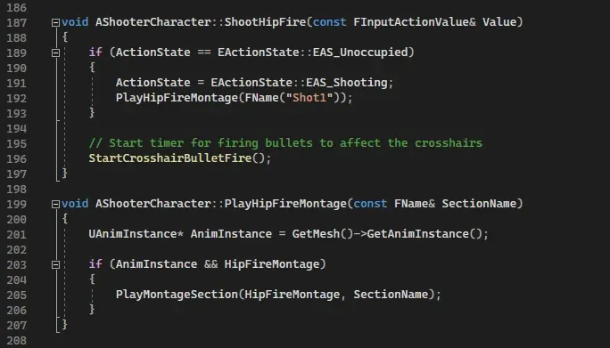 Shooting mechanic code